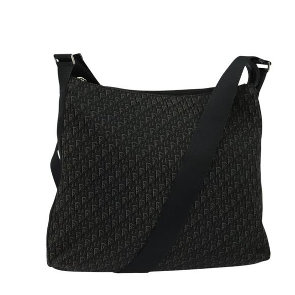 DIOR Trotter Canvas Shoulder Bag Black - Picture 1 of 12